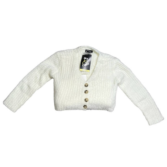 Art Class Girls Off White Sweater Dress With Matching Button Down Cardigan NWT - Picture 2 of 4